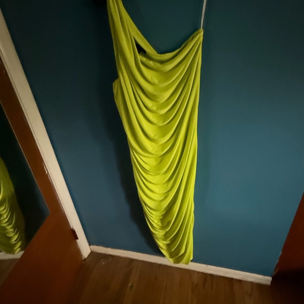 Eloquii One Shoulder Dress in Vibrant Yellow